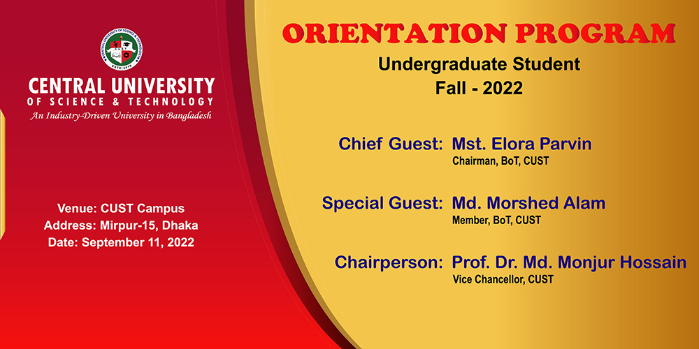 Orientation Program of Fall 2022 Held